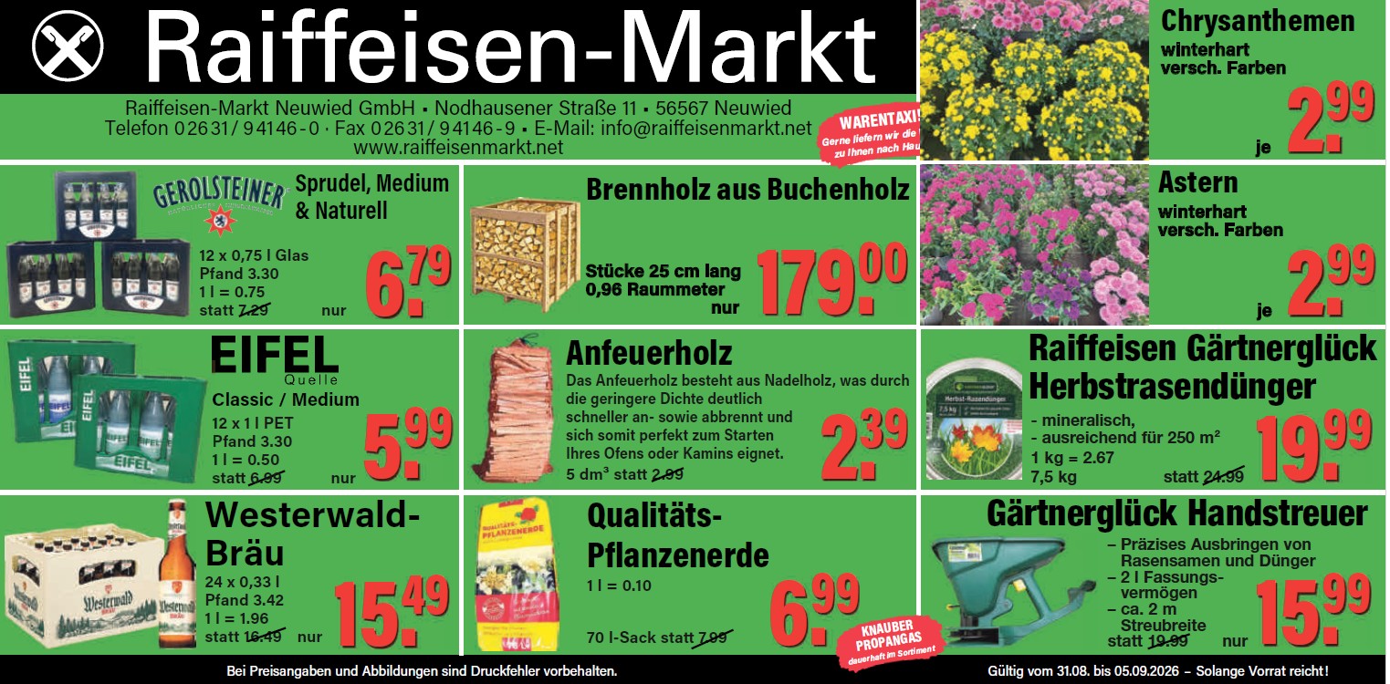 Aktuelles bei Raiffeisenmarkt Neuwied