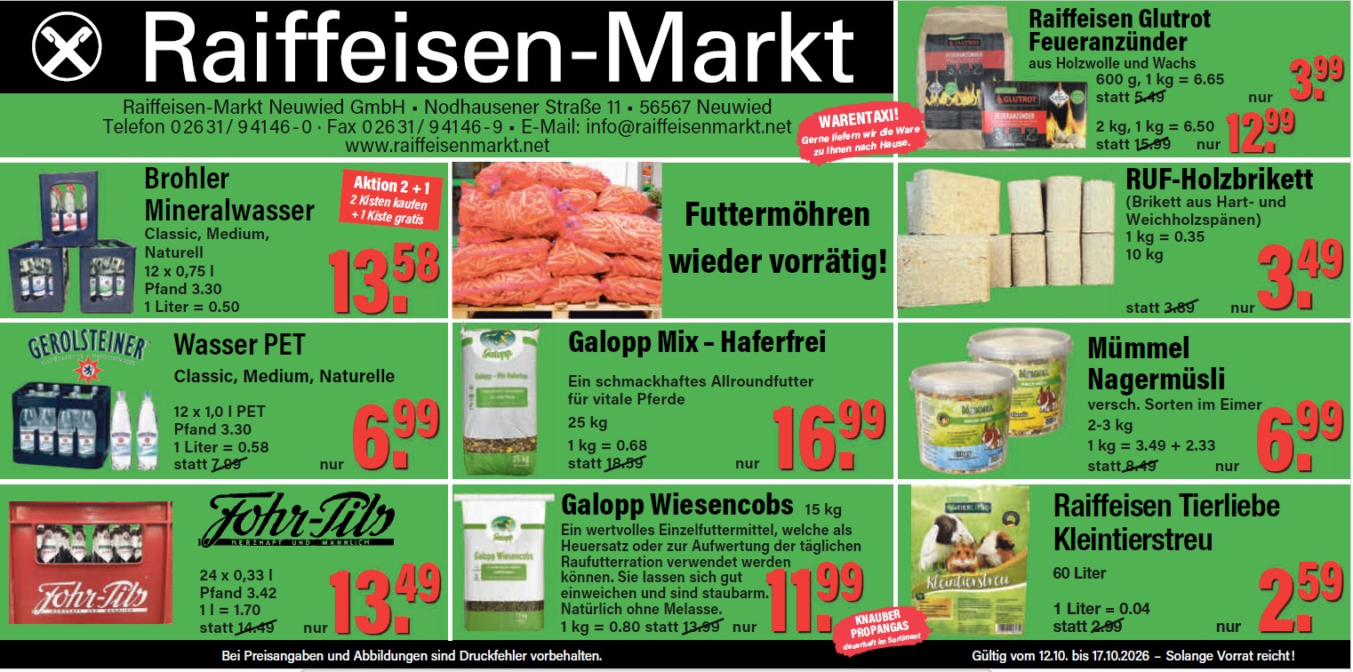 Aktuelles bei Raiffeisenmarkt Neuwied